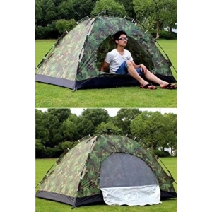 6 Kişilik Kamuflaj Desenli Kolay Kurulumlu Kamp Çadırı