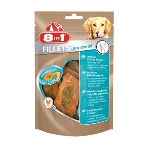 8 In 1 Fillets Pro Breath Fileto Tavuklu Köpek Ödül Maması Small 80 Gr