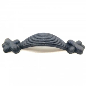 Antika Tarz Dekoratif Pirinç Örgü Mobilya Kulbu - 22x120 Mm, Oksit