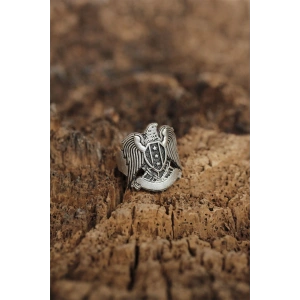 Ayarlanabilir Selçuklu Kartalı Arma Erkek Yüzük