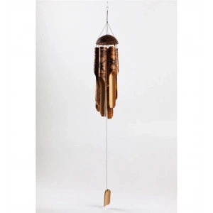 Bambu Coconat Kafalı Rüzgar Çanı 30 Cm