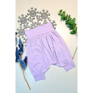 Bebek Hediyelik Retro %100 Pamuk Şalvar Mor