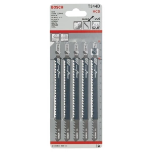 Bosch Hızlı Kesim Serisi Ahşap İçin T 344 D Dekupaj Testeresi Bıçağı - 5Li Paket