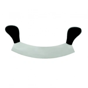 Bursa Paslanmaz Çift Saplı Pizza Satır, Zırh Bıçağı 25 Cm