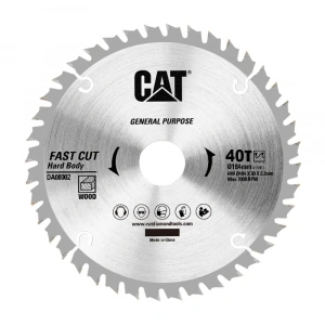 CAT DA08002 184x30mm Ahşap Kesme Elmas, Daire Testere Bıçağı 40 Diş