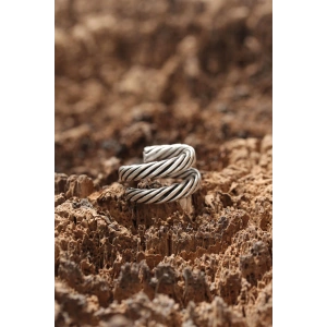 Dolamalı Çift Kat Zincir Yüzük