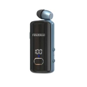 F580 Dijital Göstergeli Makaralı Titreşimli Bluetooth Kulaklık Mavi