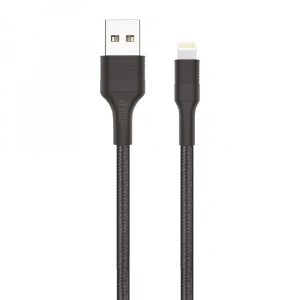 Force Cb431l Hasır Örgü Ve Ekstra Güçlendirilmiş Silikon Başlıklı Lightning Usb Hızlı Şarj Ve Data Kablo