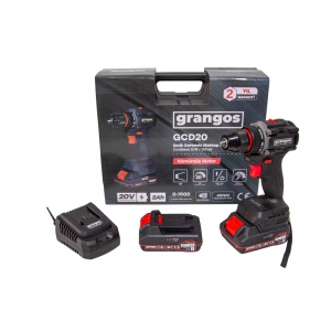 Grangos GCD20-T2 20V 2 Ah Çift Akülü Darbesiz Matkap Vidalama