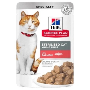 Hills Sterilised Somonlu Pouch Kısırlaştırılmış Konserve Kedi Maması 85 Gr