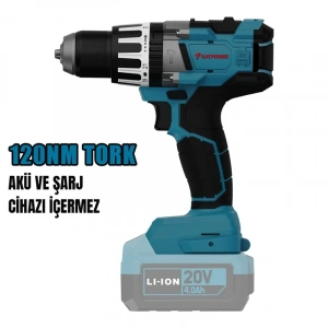 KÖMÜRSÜZ AKÜLÜ DARBELİ VİDALAMA  120NM  13 MM 20V Lİ-İON