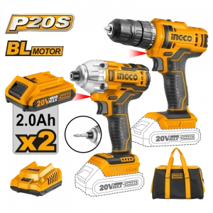 Li-ion Akülü 2 li Kombo Set - Matkap ve Vidalama  20V 2.0 Ah