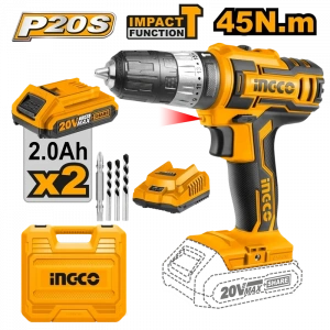 Li-ion Akülü Darbeli Matkap 10 MM 20V 2.0Ah