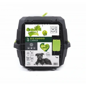 M-Pets Eco Viaggio Carrier Lata Kedi ve Küçük Irk Köpek Taşıma Çantası 68x47.6x42 Cm Siyah Medium