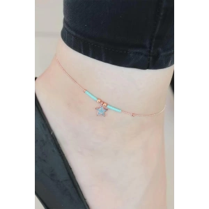 Mavi Miyuki Taşlı Yıldızlı Hal Hal