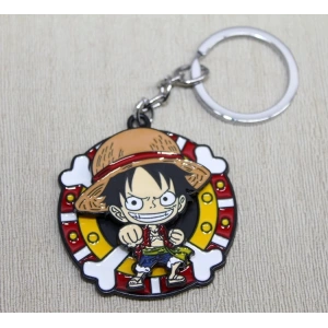 Metal Dönen Luffy Anahtarlık Alk3088