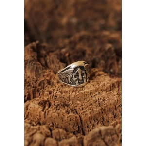 Miğfer Figürlü Ayarlanabilir Erkek Yüzük