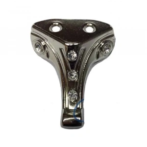 Moda Taşlı Ahşap, Mdf, Sunta Sandık Ayağı, Kutu Ayak 3,5 Cm - Nikel