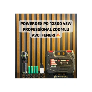 Pd-12800 45 Watt 4500 Lümen Zoomlu Profesyonel Avcı El Feneri