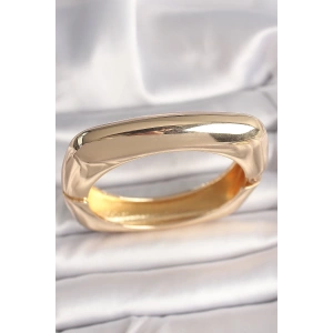 Pirinç Gold Renk Kare Model Kadın Kelpeçe