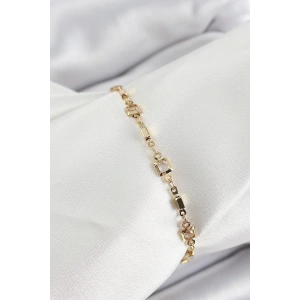 Pirinç Gold Renk Zirkon Taşlı Kadın Bileklik