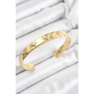 Pirinç Kuzey Yıldızı Model Gold Renk Altı Açık Kadın Bileklik