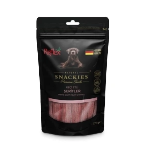 Reflex Snackies Natural Keçi Etli Şerit Tahılsız Köpek Ödül Maması 170 Gr