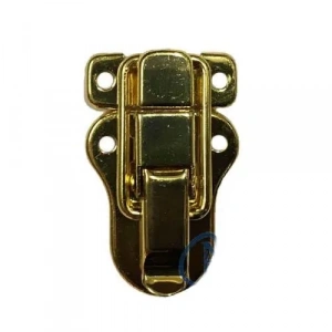 Sandık, Kutu Klipsi, Ön Kilidi - 48x30mm, Altın, 100 Adet