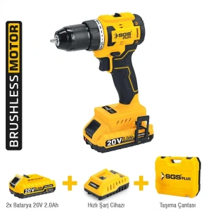 SGS AKÜLÜ VİDALAMA SETİ 45 Nm 20 VOLT 2*2.0 Ah