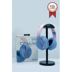 Sn-36 On-ear Kafa Üstü Kablosuz  Kulaklık Bluetooth 5.1  Blue