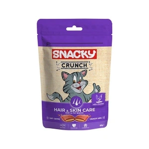 Snacky Crunch Hair Skin Tavuklu Deri Tüy Sağlığı Destekleyici Kedi Ödülü 1 Adet 60 Gr