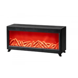 Şömine Modeli Işıklı Difüzör Ayaklı Kumandalı