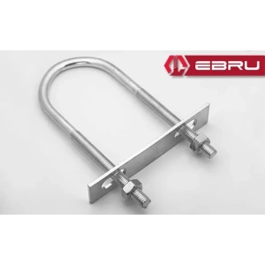 U Civata, Karşılık Demiri + Somunlu - M10x60 - 2 Set