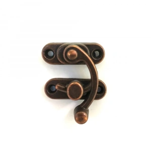 Yay Gözü, Ahşap Kutu Klipsi - Büyük 37x45 Mm, Antik, 1 Adet