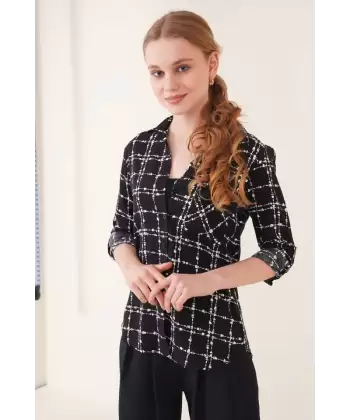 3639 TEK CEPLİ GÖMLEK - A.Siyah