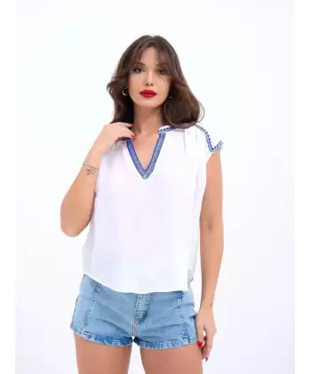 7162 BLUZ-BEYAZ
