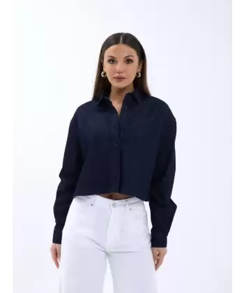 7362 KOT GÖMLEK-LACİVERT