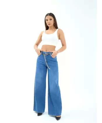 7398 KOT PANTOLON-MAVİ