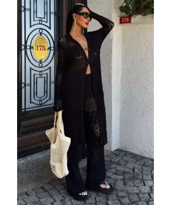 Bridget Ajurlu Uzun Hırka Takım 9881