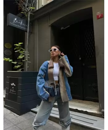 CHANEL GARNİLİ KOT MONT - Bej