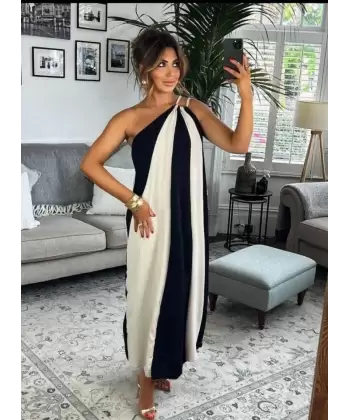 ÇİFT RENKLİ ELBİSE