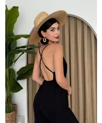 Darcy Sırt Dekolteli Tulum