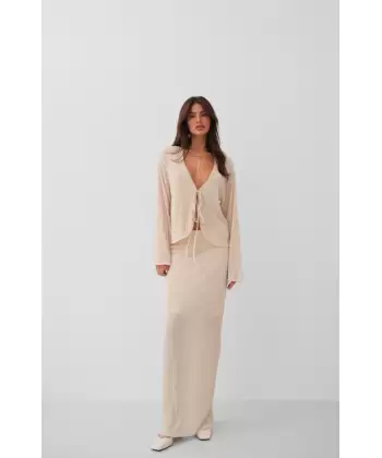Düşük Bel Maxi Boy Etek