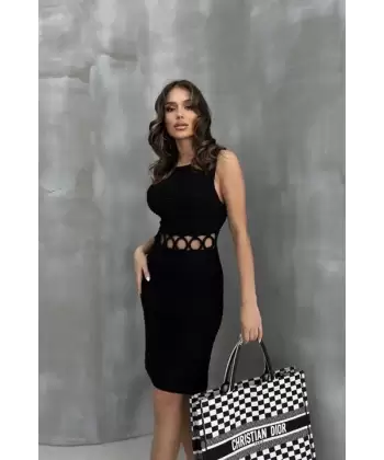 Estelya Cut Out Mini Elbise 2571-01