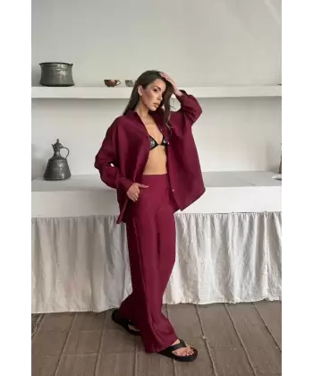 GÖMLEK-PANTOLON TAKIM CUPRA KUMAŞ - Yağ Yeşili
