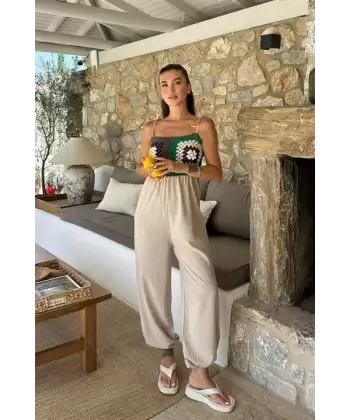 Jasmin Süzüneli Keten Tulum 1280-08