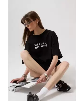 Kabartma Baskılı T-Shirt
