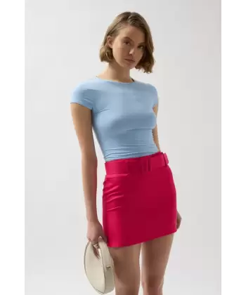 Kemerli Mini Etek