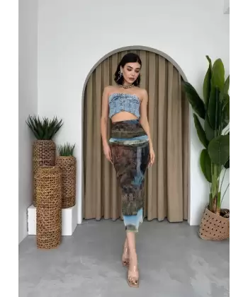 Lara Transparan Midi Etek