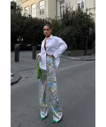 Mirian Sırt Dekolteli Gömlek 3228-08